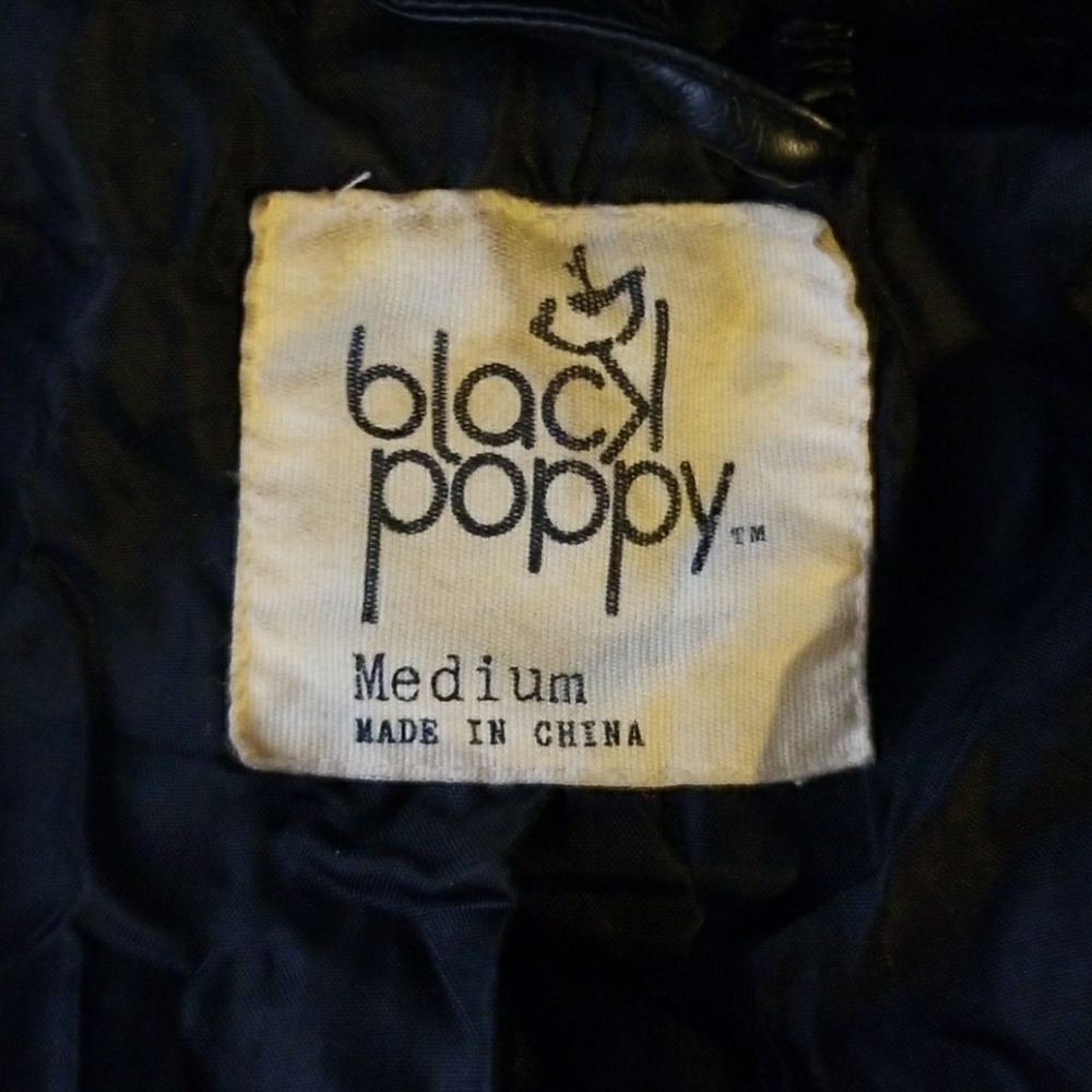 Black Pleather Moto Jacket - Picture 3 of 5
